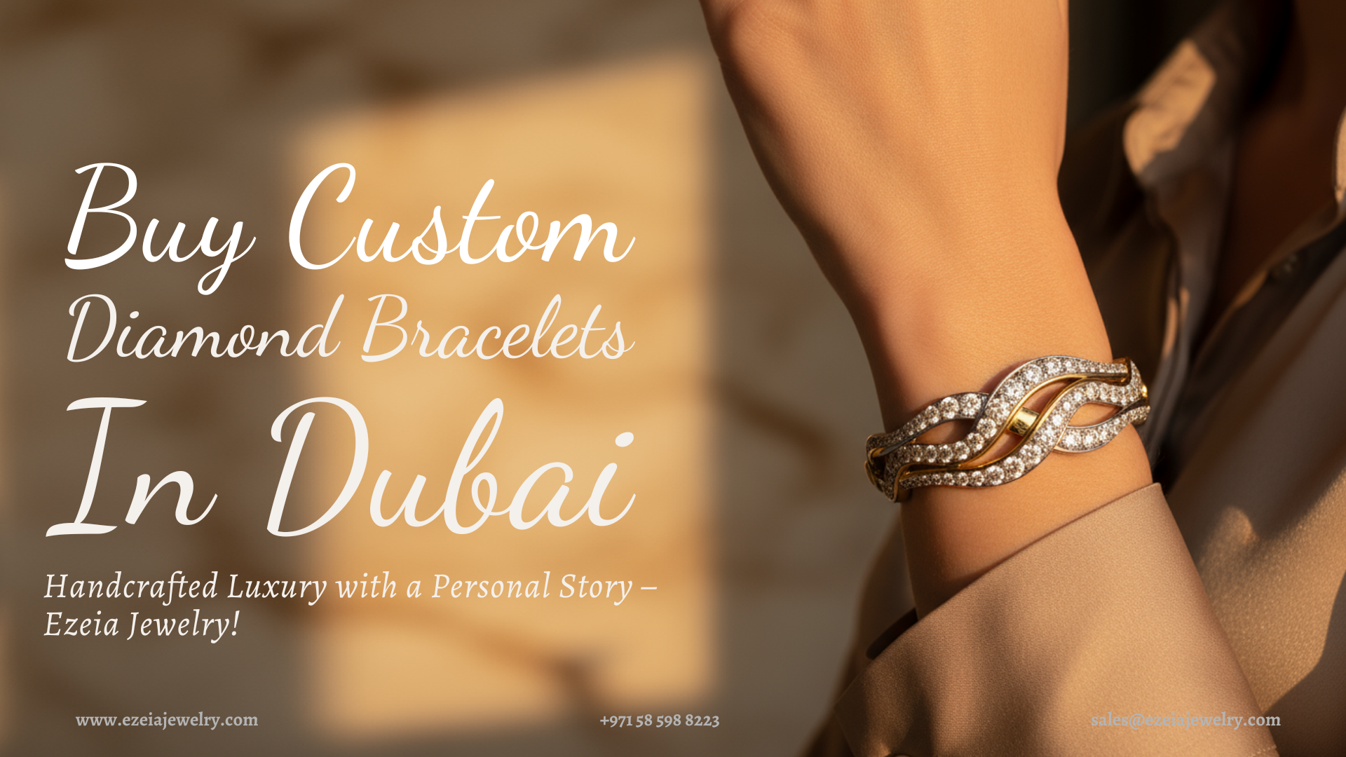 Buy Custom Diamond Bracelets in Dubai | Handcrafted Luxury with a Personal Story – Ezeia Jewelry