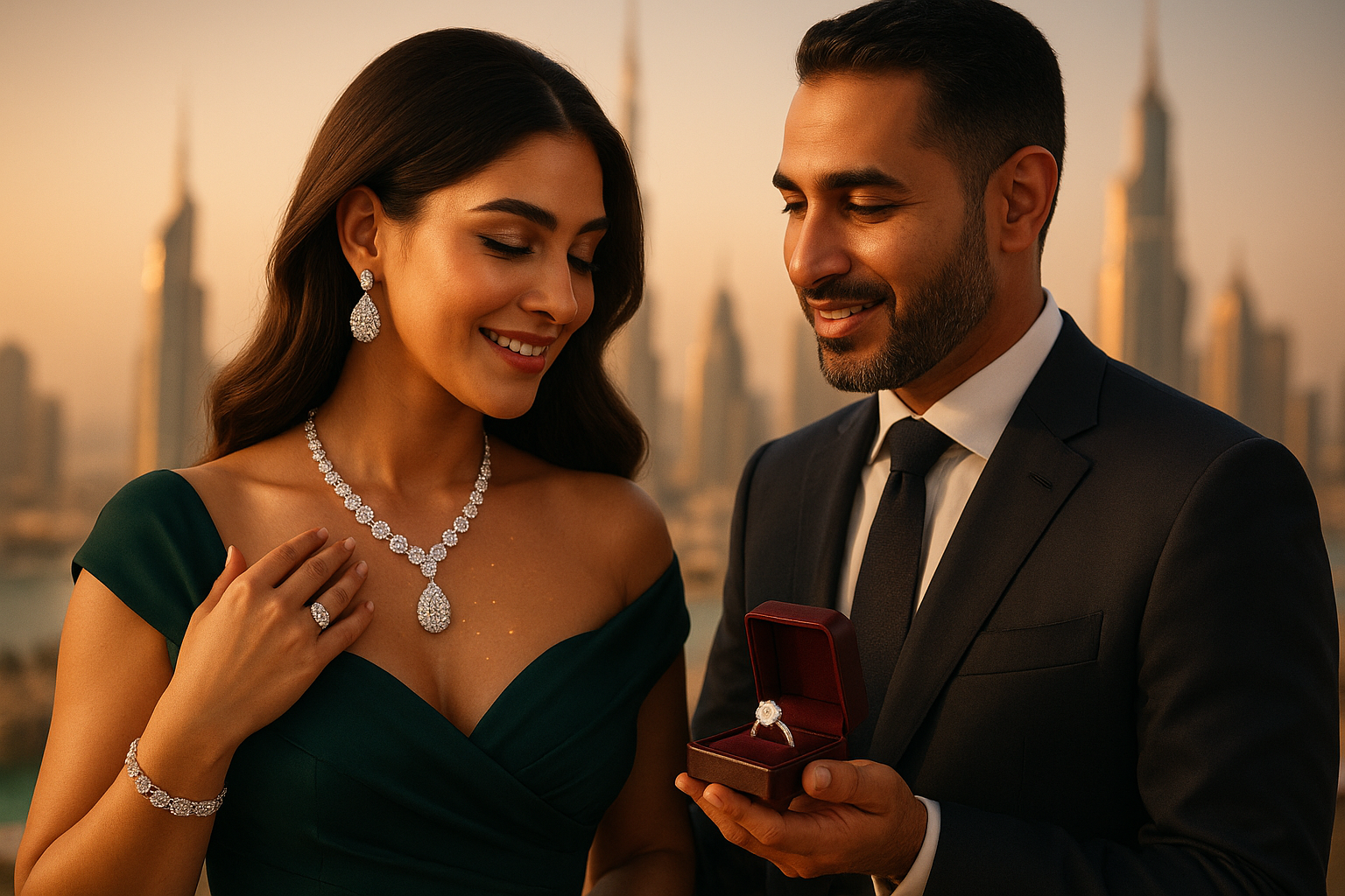 A Diamond Anniversary: How a Couple from Bahrain Celebrated Love with Ezeia’s High-End Jewelry in Dubai
