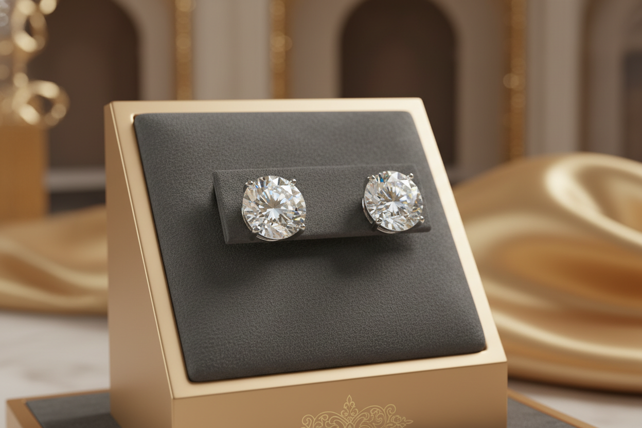 Guide to Real Diamond Stud Earrings | Dubai’s Authority on Authentic Sparkle & Lasting Value