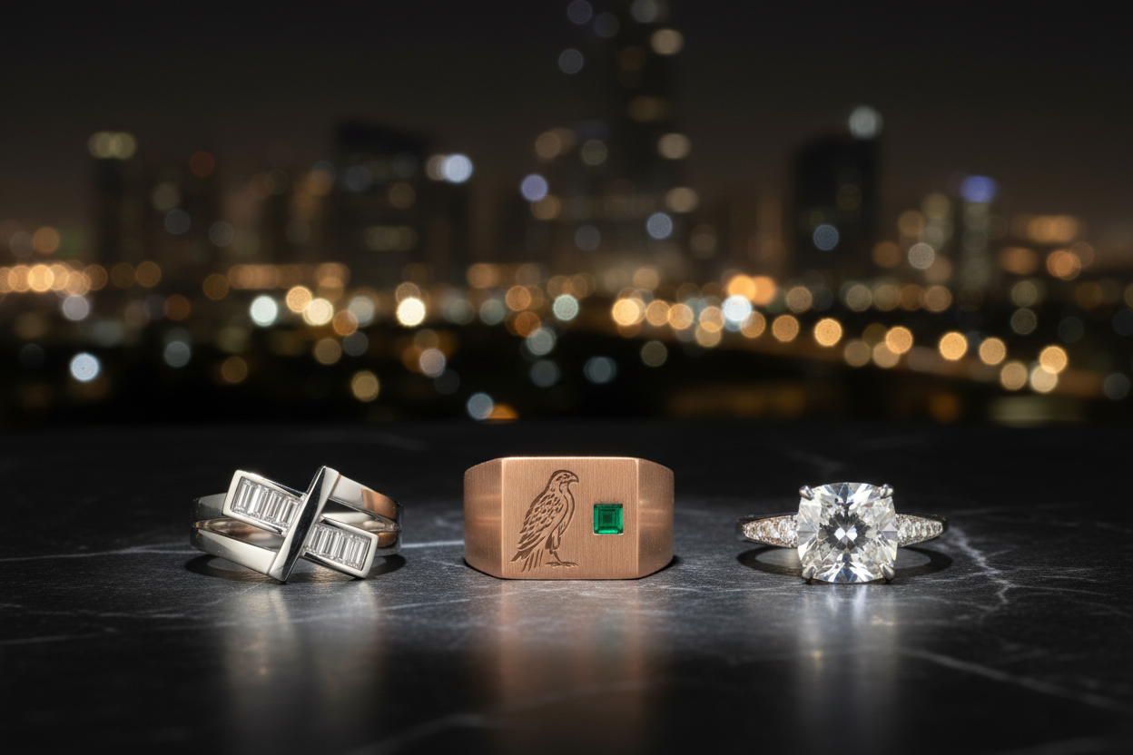 Shop Luxury Designer Rings in Dubai | Discover the Art of Modern Elegance at Ezeia Jewelry