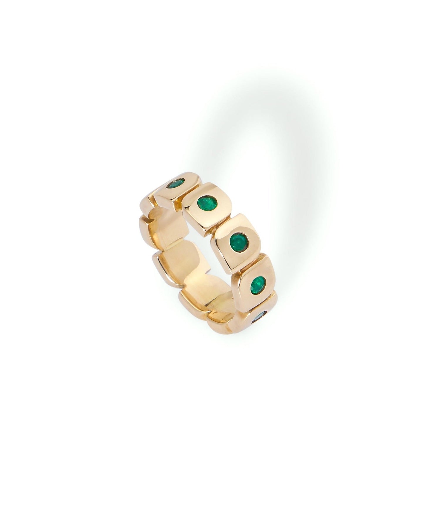 Logograph Emerald Ring