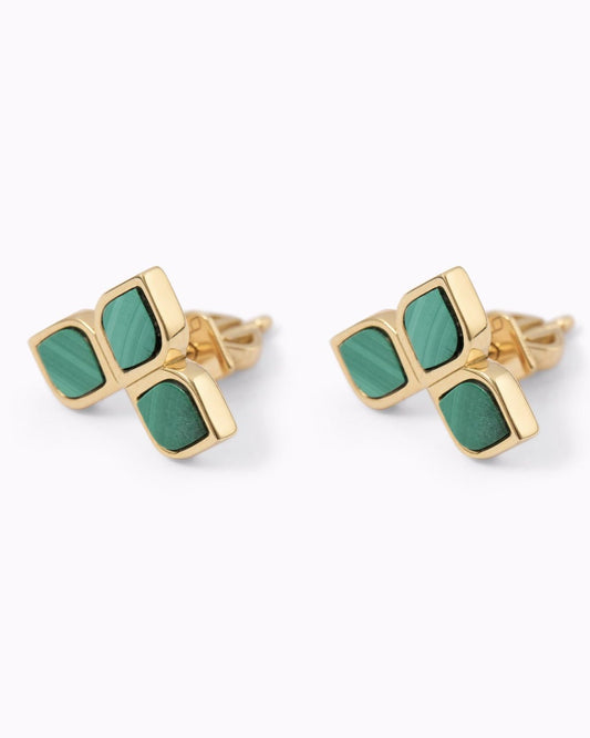 Zellige Malachite Studs