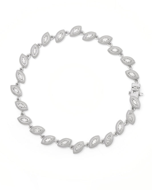 Crescent Tennis Bracelet